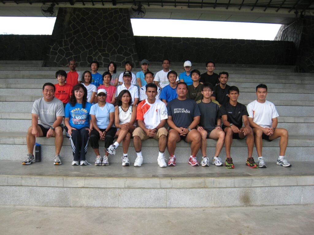 Adult learners gathered after field assessment practice
